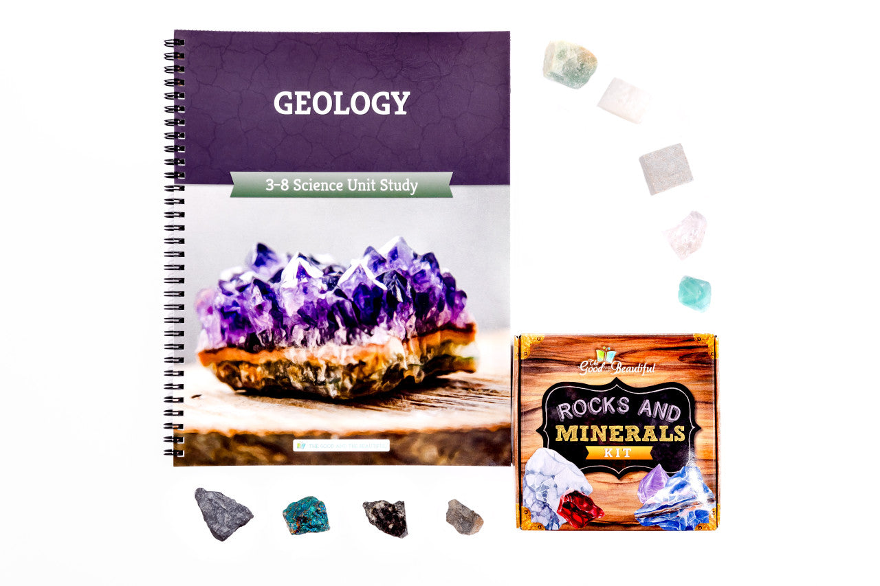 Geology: Course Book + Rocks and Minerals Kit: One Per Family