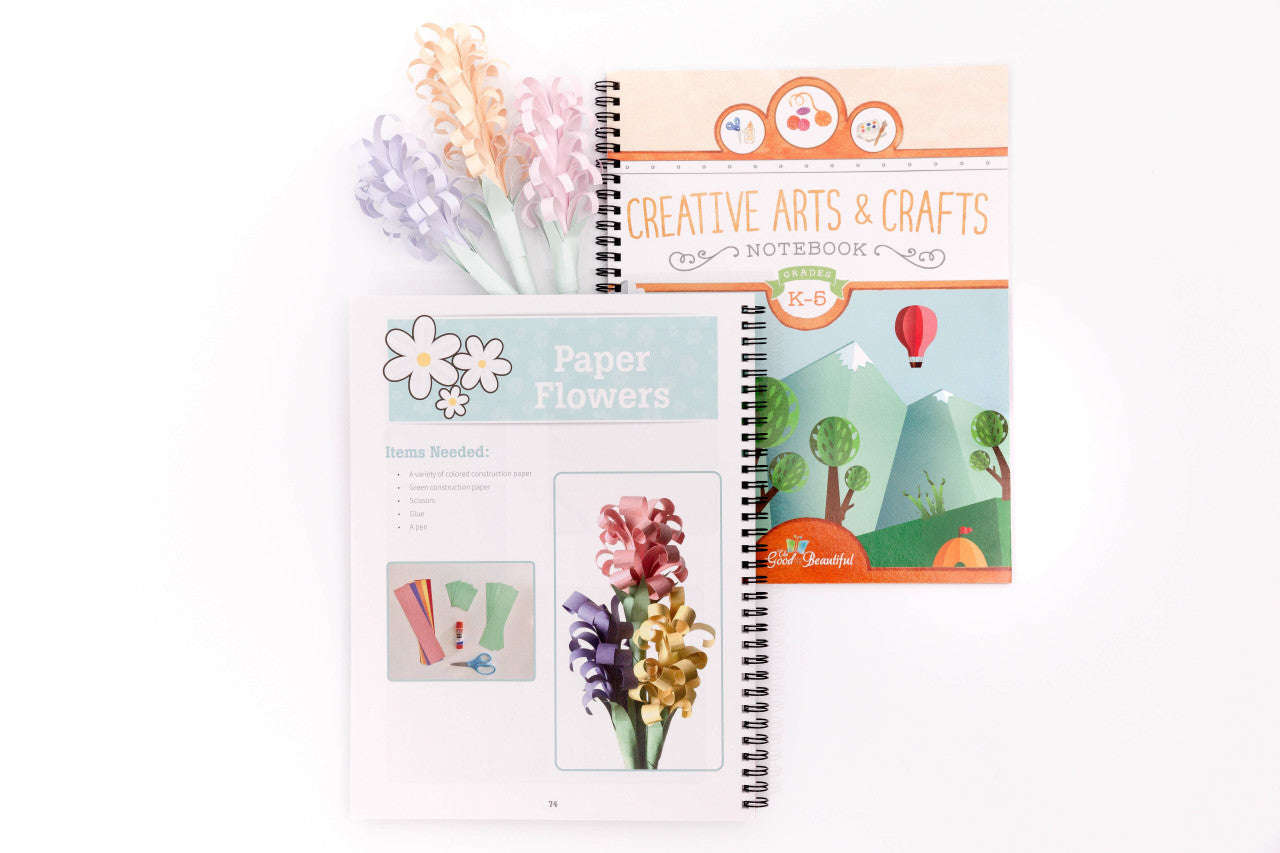 Creative Arts & Crafts Notebook: Printed Book + PDF Download