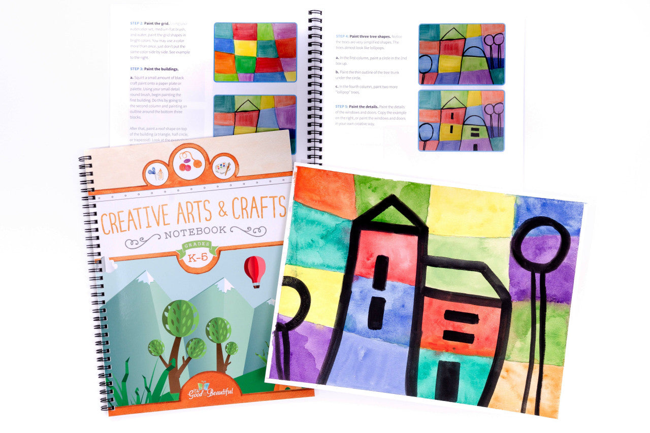 Creative Arts & Crafts Notebook: Printed Book + PDF Download