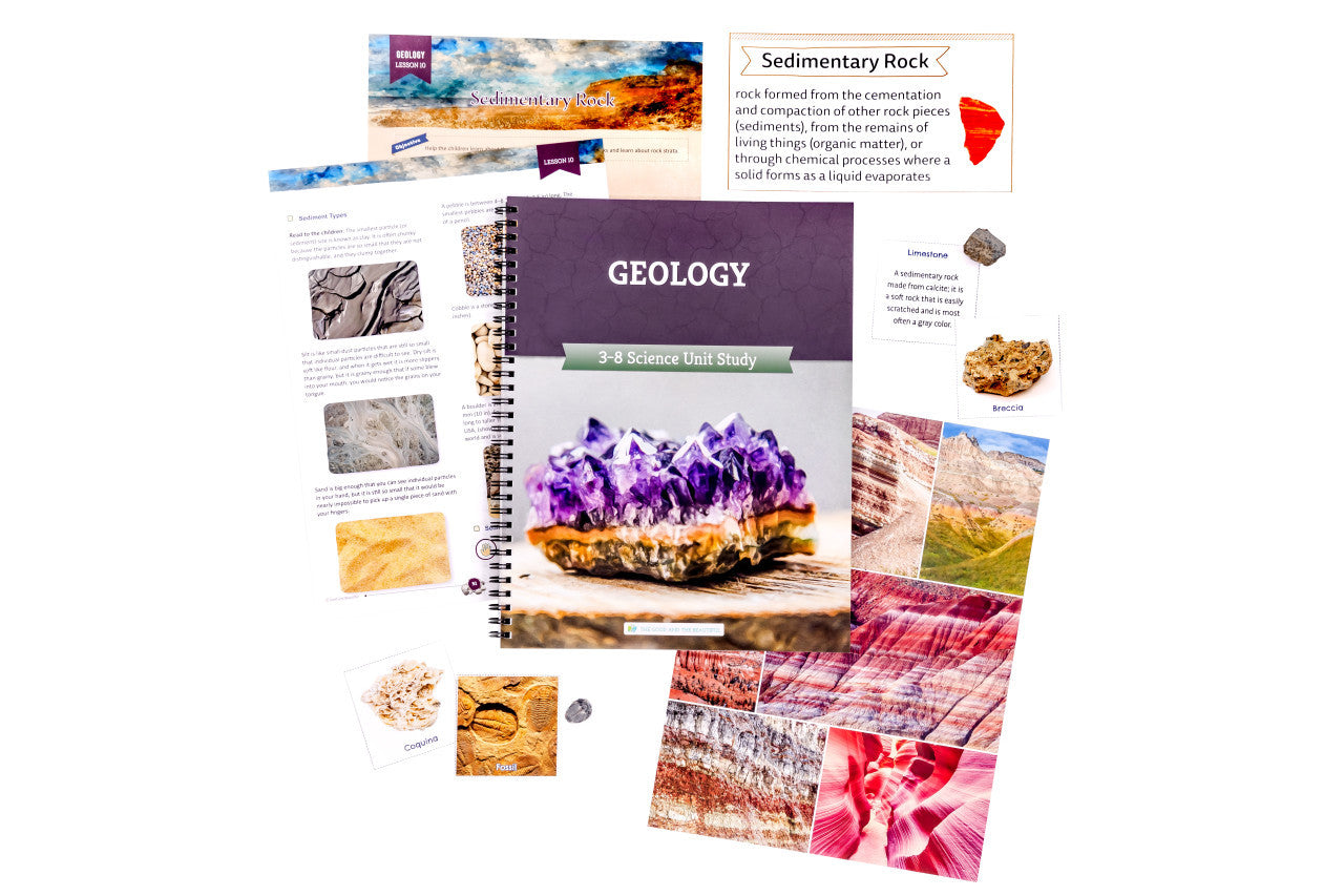 Geology: Course Book + Rocks and Minerals Kit: One Per Family