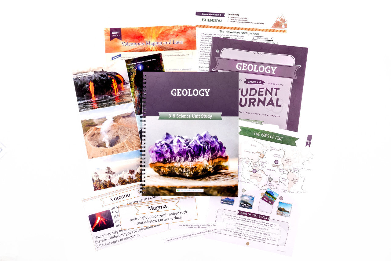 Geology: Course Book + Rocks and Minerals Kit: One Per Family