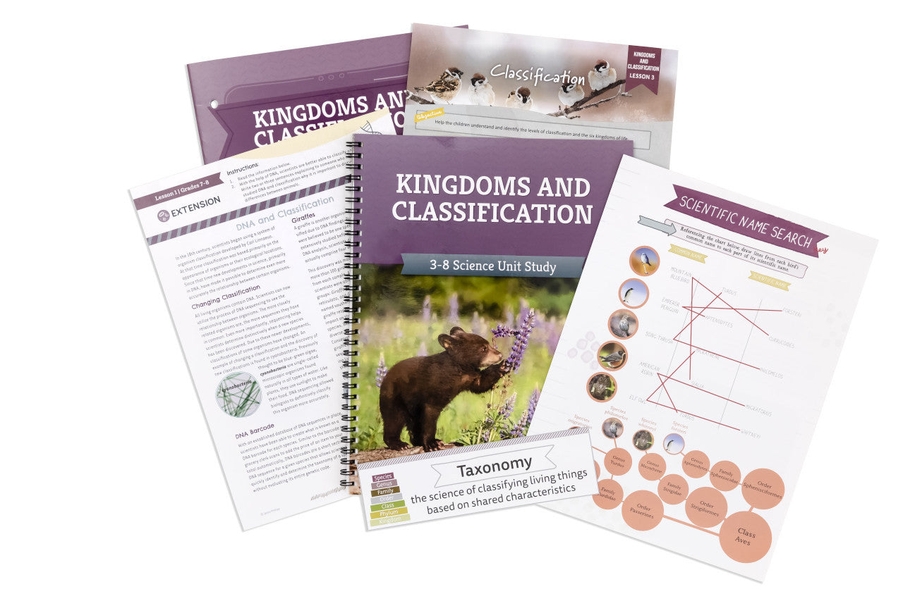 Kingdoms and Classification: Course Book: One Per Family