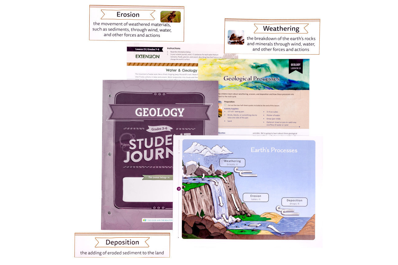 Geology: Course Book + Rocks and Minerals Kit: One Per Family