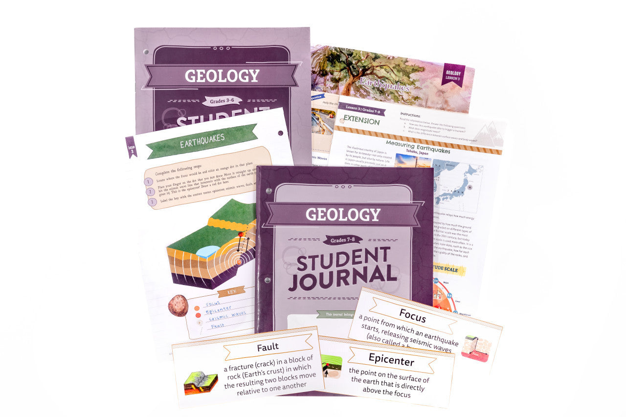 Geology: Course Book + Rocks and Minerals Kit: One Per Family