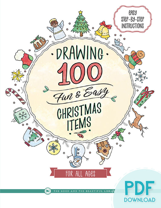 Drawing 100 Fun & Easy Christmas Items (PDF): For All Ages