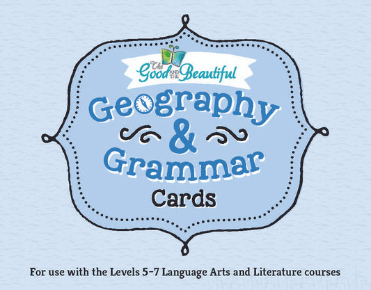 Language Arts Course Set: Geography & Grammar Cards (PDF)