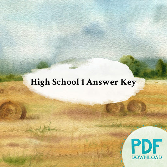 High School 1: Answer Key & Unit Checks (PDF)