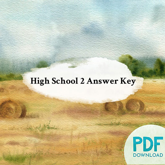 High School 2: Answer Key & Unit Checks (PDF)