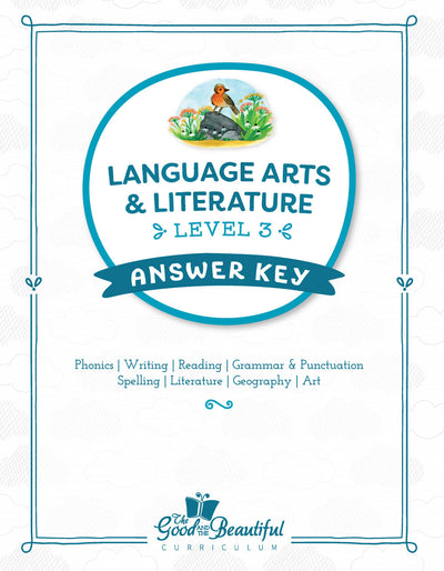 Answer Key: Language Arts Level 3