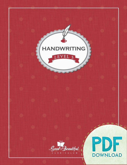 Handwriting Workbook (PDF): Level 3