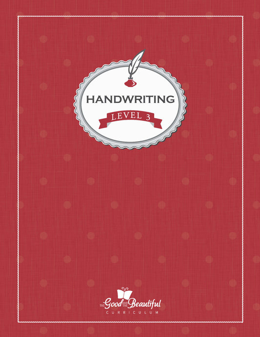 Handwriting Workbook: Level 3