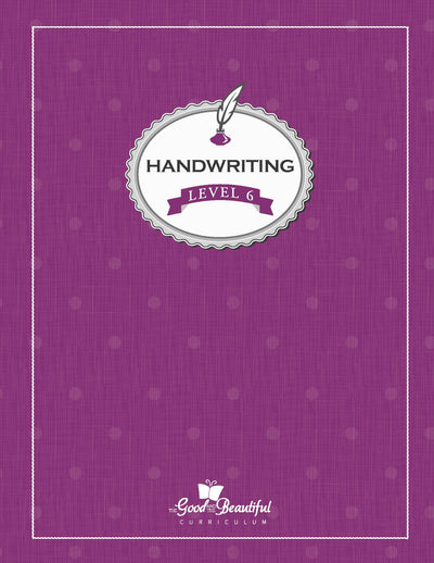 Handwriting Workbook: Level 6