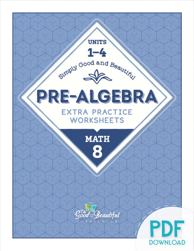 Extra Practice Worksheets: Pre-Algebra (PDF)