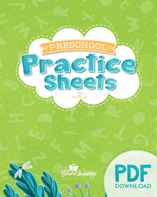 Practice Sheets (PDF): Preschool Language Arts