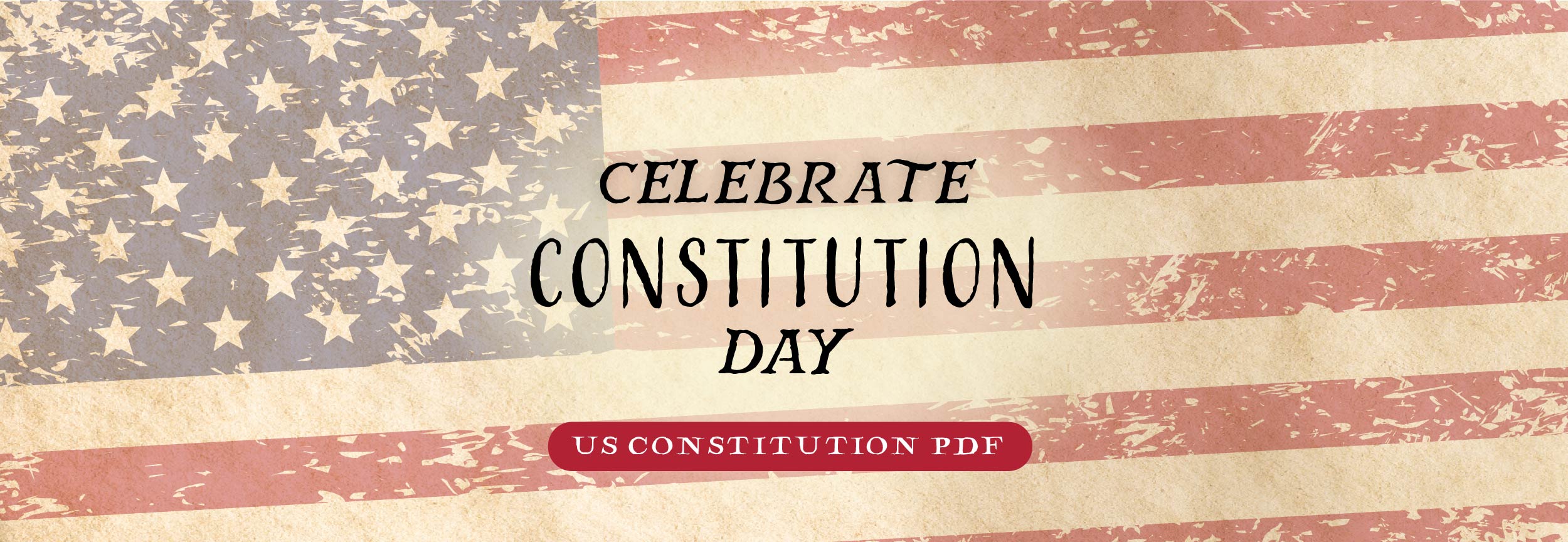 Illustrated Banner for Celebrate Constitution Day