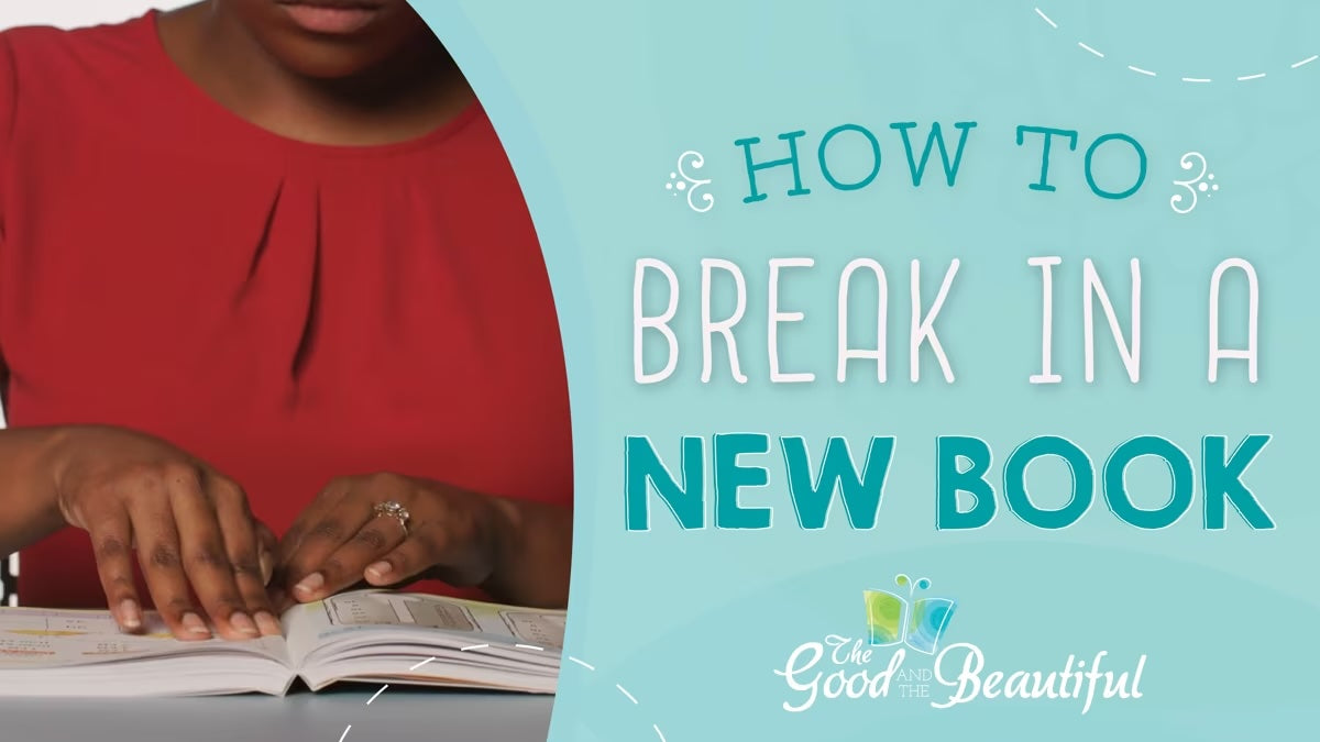 Load video: How To Break in a New Book